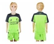 Liverpool Blank Sec Away Kid Soccer Club Jersey