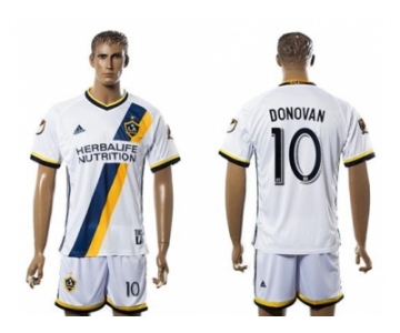 Los Angeles Galaxy #10 Donovan Home Soccer Club Jersey
