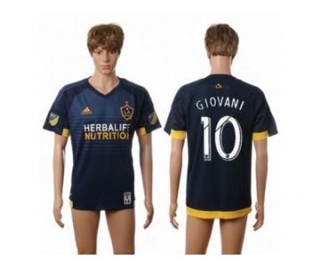 Los Angeles Galaxy #10 Giovani Away Soccer Club Jersey 2