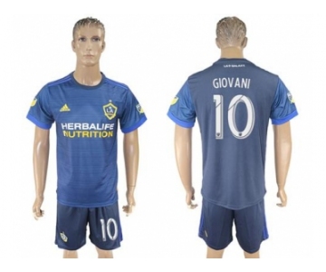 Los Angeles Galaxy #10 Giovani Away Soccer Club Jersey