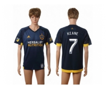 Los Angeles Galaxy #7 Keane Away Soccer Club Jersey 3