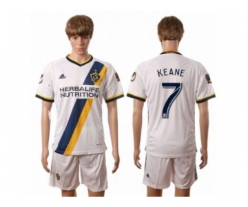Los Angeles Galaxy #7 Keane Home Soccer Club Jersey 1