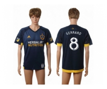 Los Angeles Galaxy #8 Gerrard Away Soccer Club Jersey 3