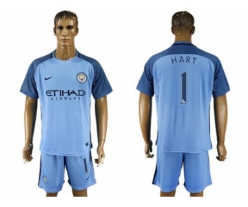 Manchester City #1 Hart Home Soccer Club Jersey1
