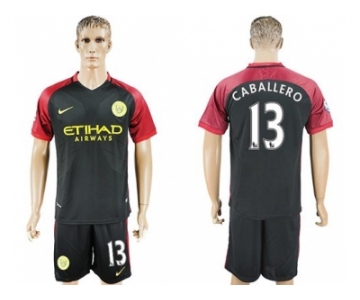 Manchester City #13 Caballero Away Soccer Club Jersey