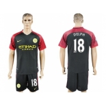 Manchester City #18 Delph Away Soccer Club Jersey