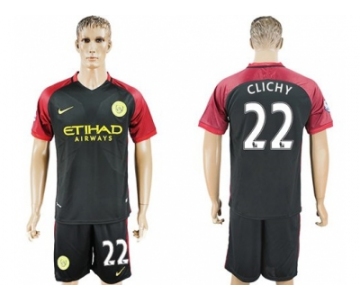 Manchester City #22 Clichy Away Soccer Club Jersey