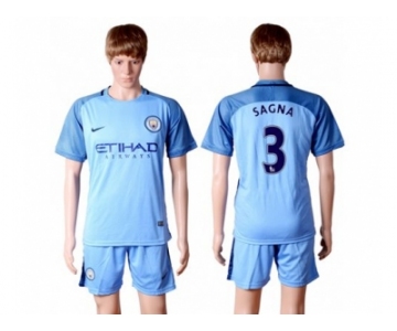 Manchester City #3 Sagna Home Soccer Club Jersey2