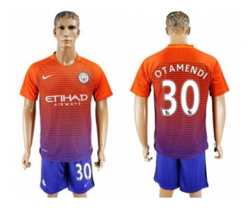 Manchester City #30 Otamendi Sec Away Soccer Club Jersey