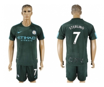 Manchester City #7 Sterling Sec Away Soccer Club Jersey