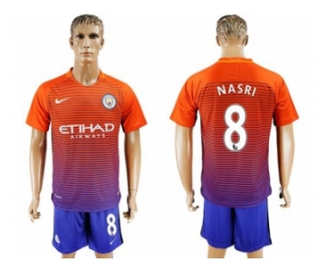 Manchester City #8 Nasri Sec Away Soccer Club Jersey