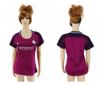 Women Manchester City Blank Away Soccer Club Jersey