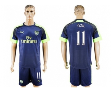 Arsenal #11 Ozil Sec Away Soccer Club Jersey2