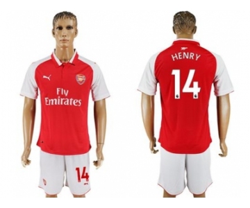 Arsenal #14 Henry Home Soccer Club Jersey