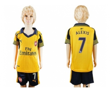 Arsenal #7 Alexis Away Kid Soccer Club Jerse