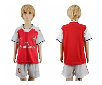 Arsenal Blank Home Kid Soccer Club Jersey1