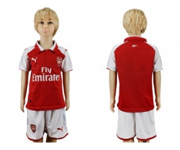Arsenal Blank Home Kid Soccer Club Jersey
