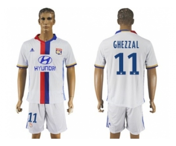 Lyon #11 Ghezzal Home Soccer Club Jersey1