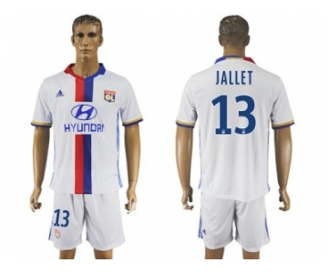 Lyon #13 Jallet Home Soccer Club Jersey