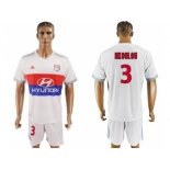 Lyon #3 Nkoulou Home Soccer Club Jersey