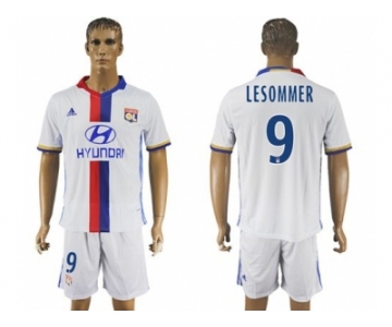 Lyon #9 Lesommer Home Soccer Club Jersey