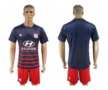 Lyon Blank Away Soccer Club Jersey1