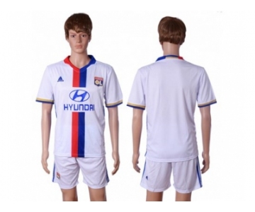 Lyon Blank Home Soccer Club Jersey2