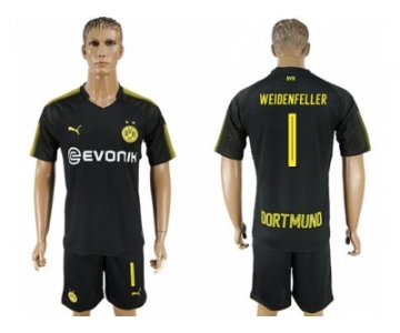 Dortmund #1 Weidenfeller Away Soccer Club Jersey