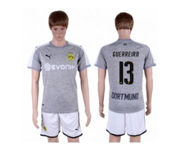 Dortmund #13 Guerreiro Grey Soccer Club Jersey