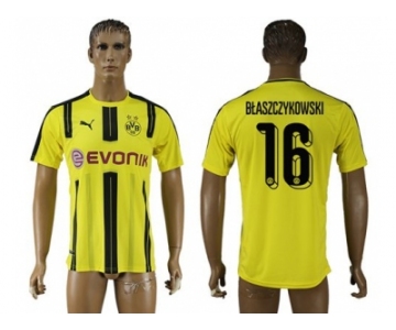 Dortmund #16 Blaszczykowski Home Soccer Club Jersey