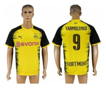 Dortmund #9 Yarmolenko Yellow Soccer Club Jersey