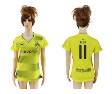 Women's Dortmund #11 Reus Home Soccer Club Jersey