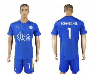 Leicester City #1 Schmeichel Home Soccer Club Jersey