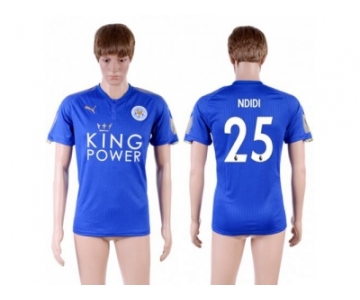 Leicester City #25 Ndidi Home Soccer Country Jersey