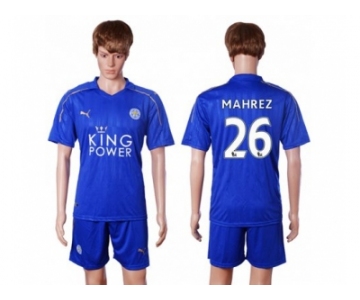 Leicester City #26 Mahrez Home Soccer Club Jersey