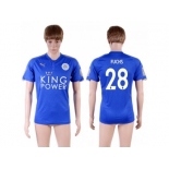 Leicester City #28 Fuchs Home Soccer Country Jersey