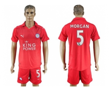 Leicester City #5 Morgan Away Soccer Club Jersey