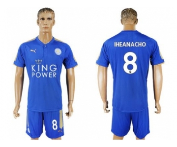 Leicester City #8 Iheanacho Home Soccer Soccer Club Jersey