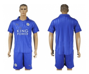 Leicester City Blank Home Soccer Club Jersey 1