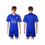 Leicester City Blank Home Soccer Club Jersey
