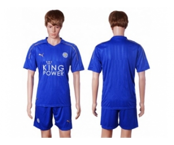 Leicester City Blank Home Soccer Club Jersey