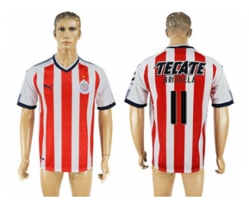 Guadalajara #11 Brizuela Home Soccer Club Jersey