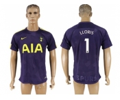 Tottenham Hotspur #1 Lloris Sec Away Soccer Club Jersey