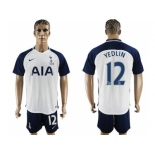 Tottenham Hotspur #12 Yedlin White Home Soccer Club Jersey