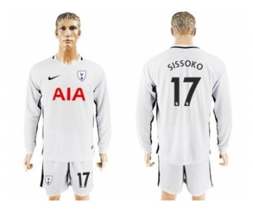 Tottenham Hotspur #17 Sissoko Home Long Sleeves Soccer Club Jersey