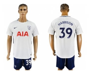 Tottenham Hotspur #39 Harrison White Blue Soccer Club Jersey