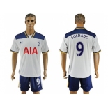 Tottenham Hotspur #9 Soldado White Home Soccer Club Jersey2