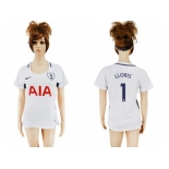Women's Tottenham Hotspur #1 LLORIS Home Soccer Club Jersey