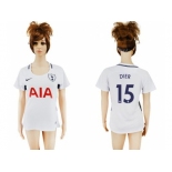 Women's Tottenham Hotspur #15 Dier Home Soccer Club Jersey