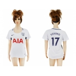 Women's Tottenham Hotspur #17 Sissoko Home Soccer Club Jersey